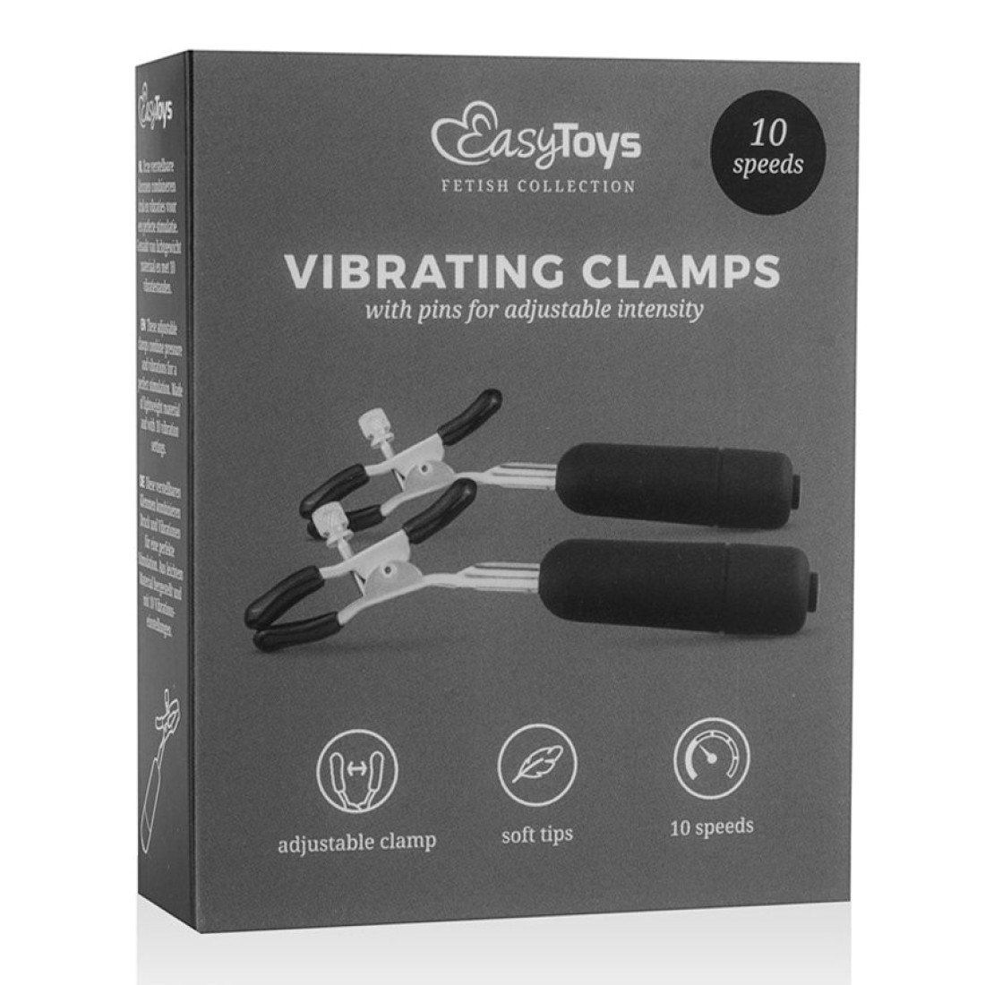 Vibruojantys spenelių spaustukai „Vibrating Clamps“ - EasyToys