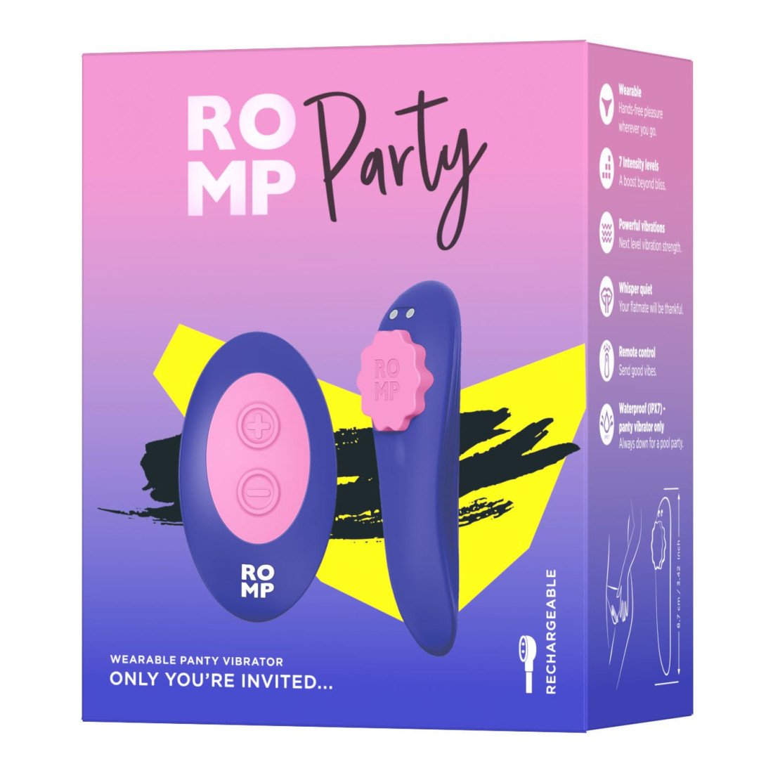 Dėvimas vibratorius „Party“ - Romp