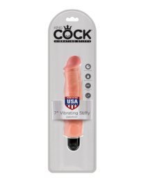 Vibruojantis dildo „Vibrating Stiffy Nr. 7“ - King COCK