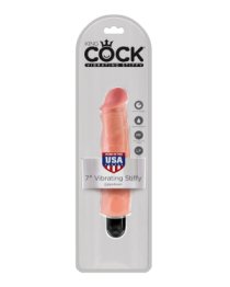 Vibruojantis dildo „Vibrating Stiffy Nr. 7“ - King COCK