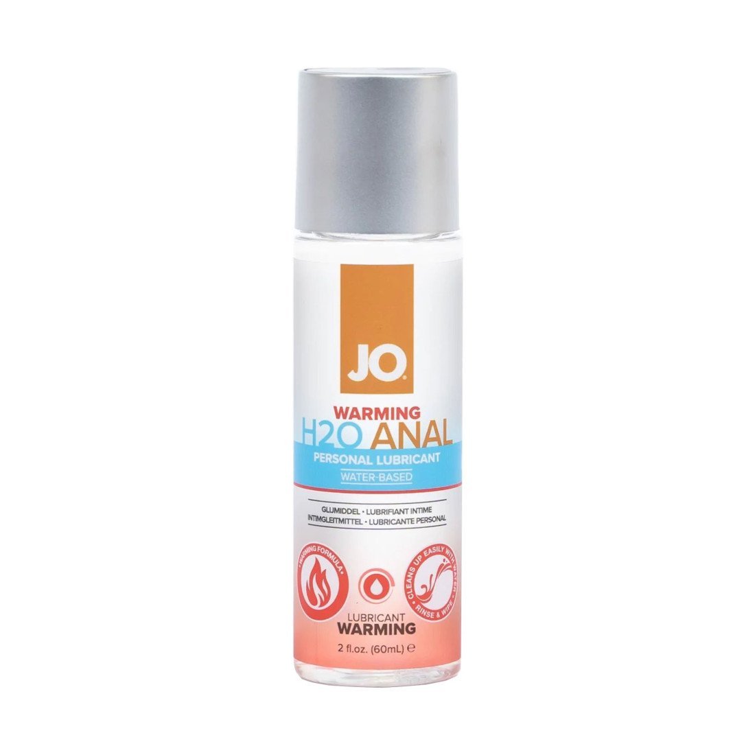 Analinis vandens pagrindo lubrikantas „H2O Anal Warming“, 60 ml - System JO