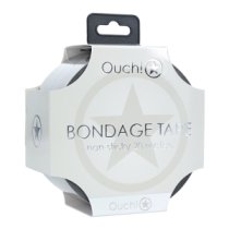 Suvaržymo juosta „Bondage Tape Silver“, 20 m - Ouch!