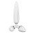 Stiklinis dildo „Triple Crystal 1”