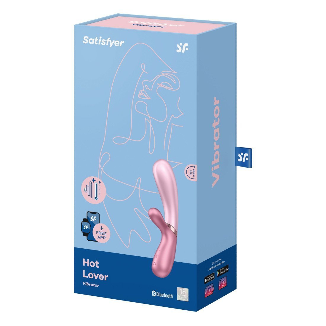 Išmanusis šylantis vibratorius kiškutis „Hot Lover“ - Satisfyer