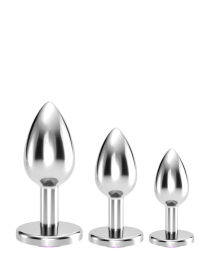 Analinių kaiščių rinkinys „Bijou Anal Train Trio Black“ - Crushious