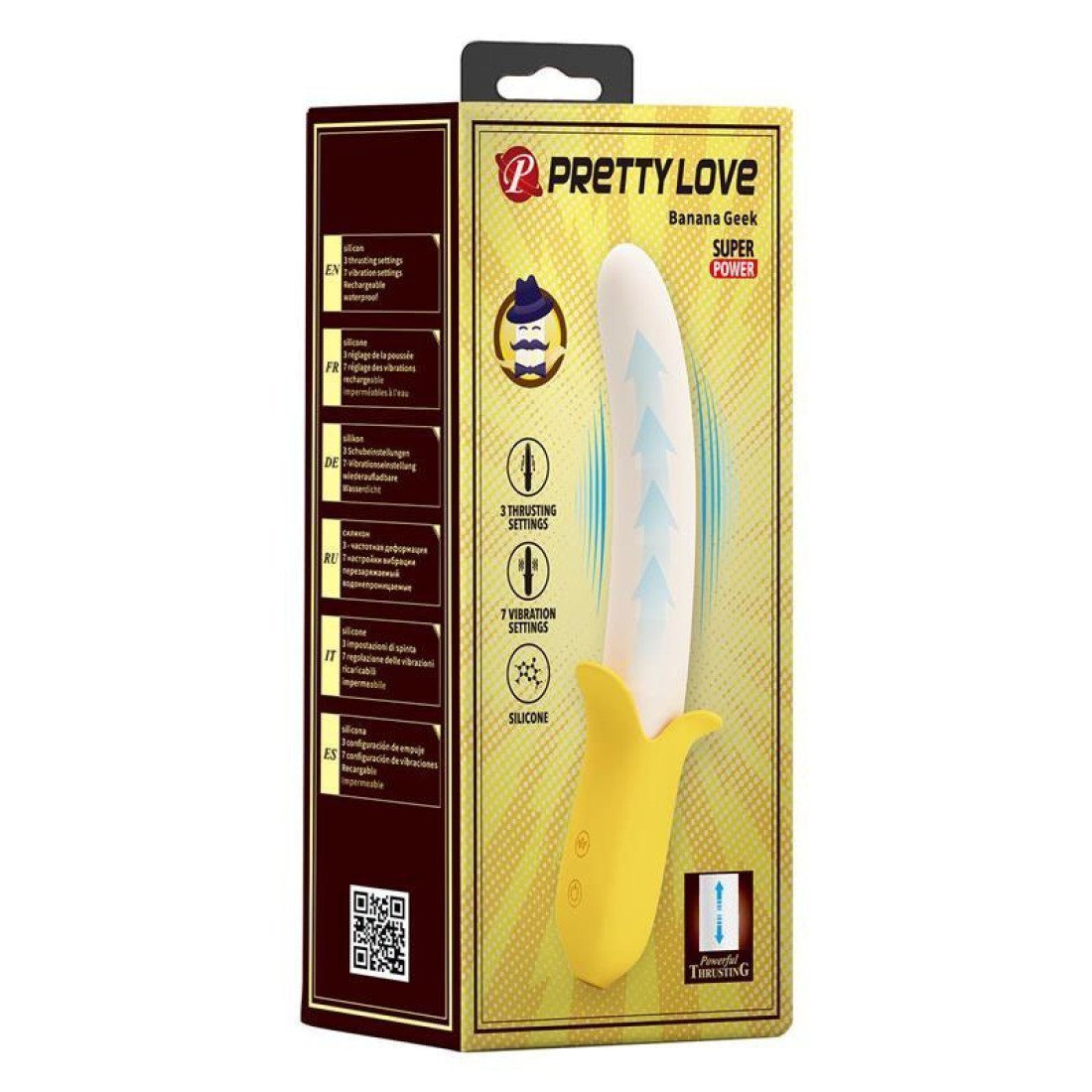 Automatinis vibratorius „Banana Geek“ - Pretty Love