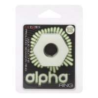 Tamsoje šviečiantis penio žiedas „Alpha Ring“ - CalExotics