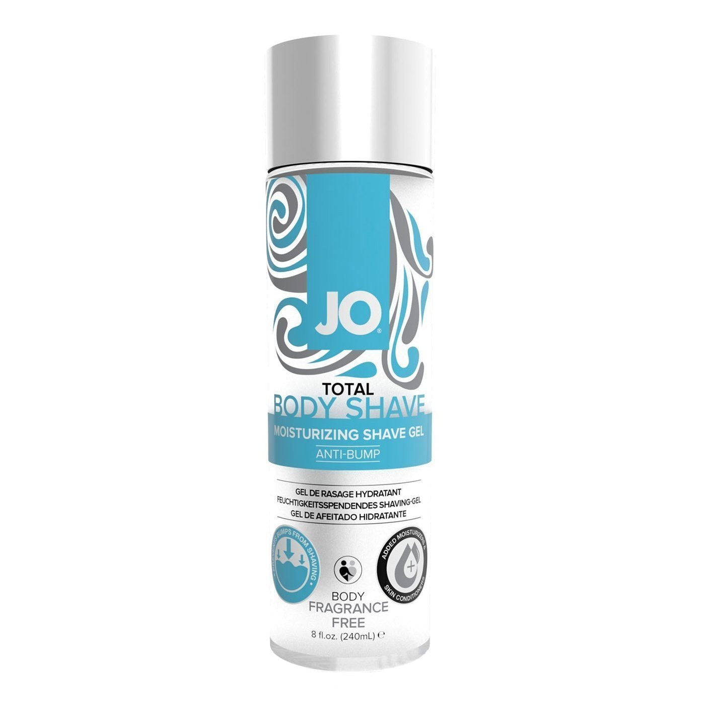 Bekvapis skutimosi kremas moterims „Cream Unscented“, 240 ml - System JO