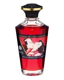 Afrodiziakinis šildantis aliejus „Blazing Cherry“, 100 ml - Shunga