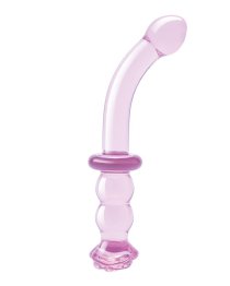 Stiklinis G taško dildo „Glaze Rosebud G-Spot Dildo“ - Dream Toys