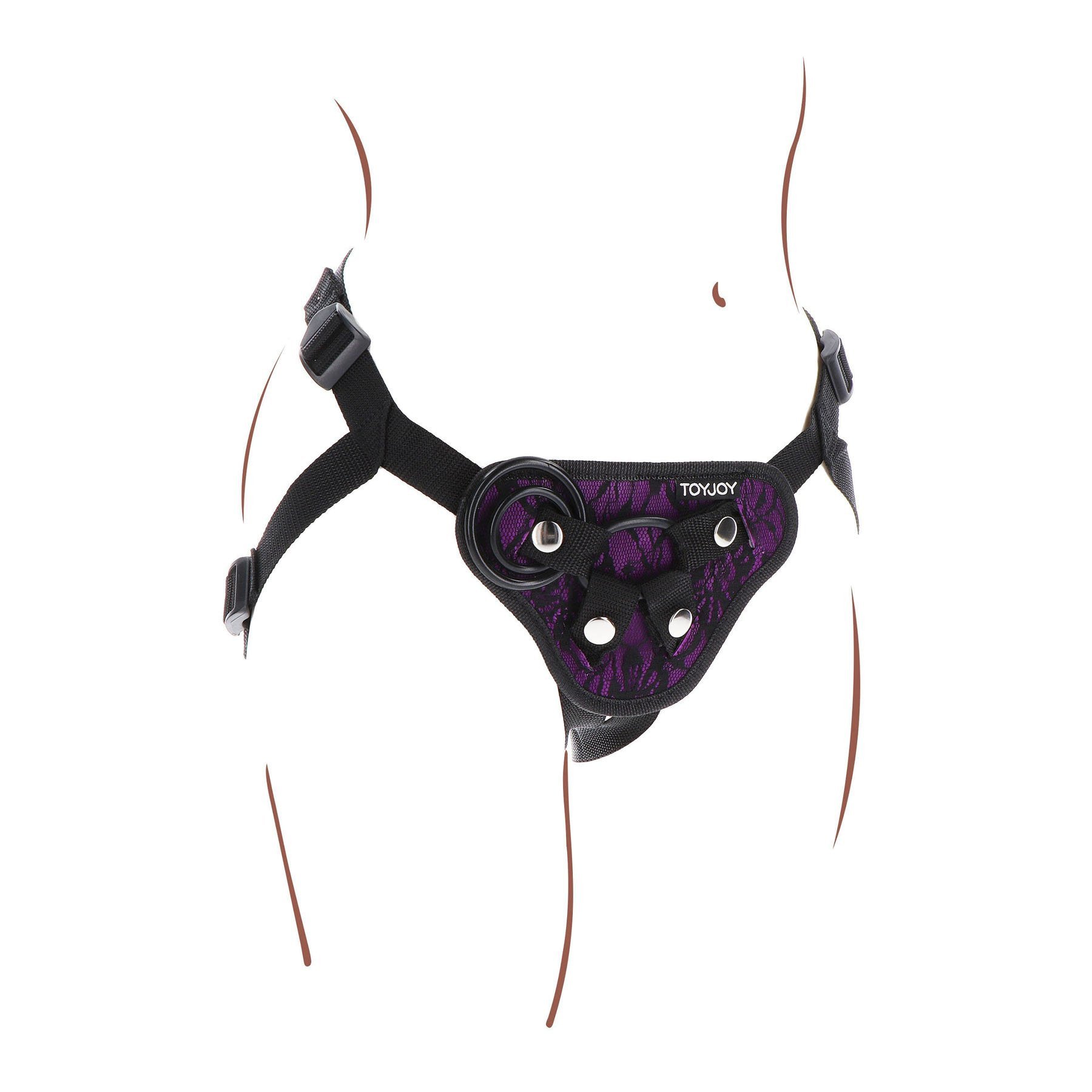 Strap-on diržas „Strap-on Lace Harness“ - Get Real