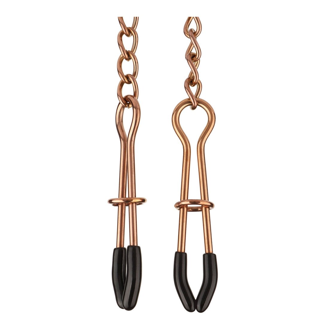 Spenelių spaustukai „Tweezer Nipple Clamps Gold“ - Mr. Steel