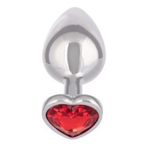 Analinis kaištis „Jewel Large Ruby Heart“ - CalExotics