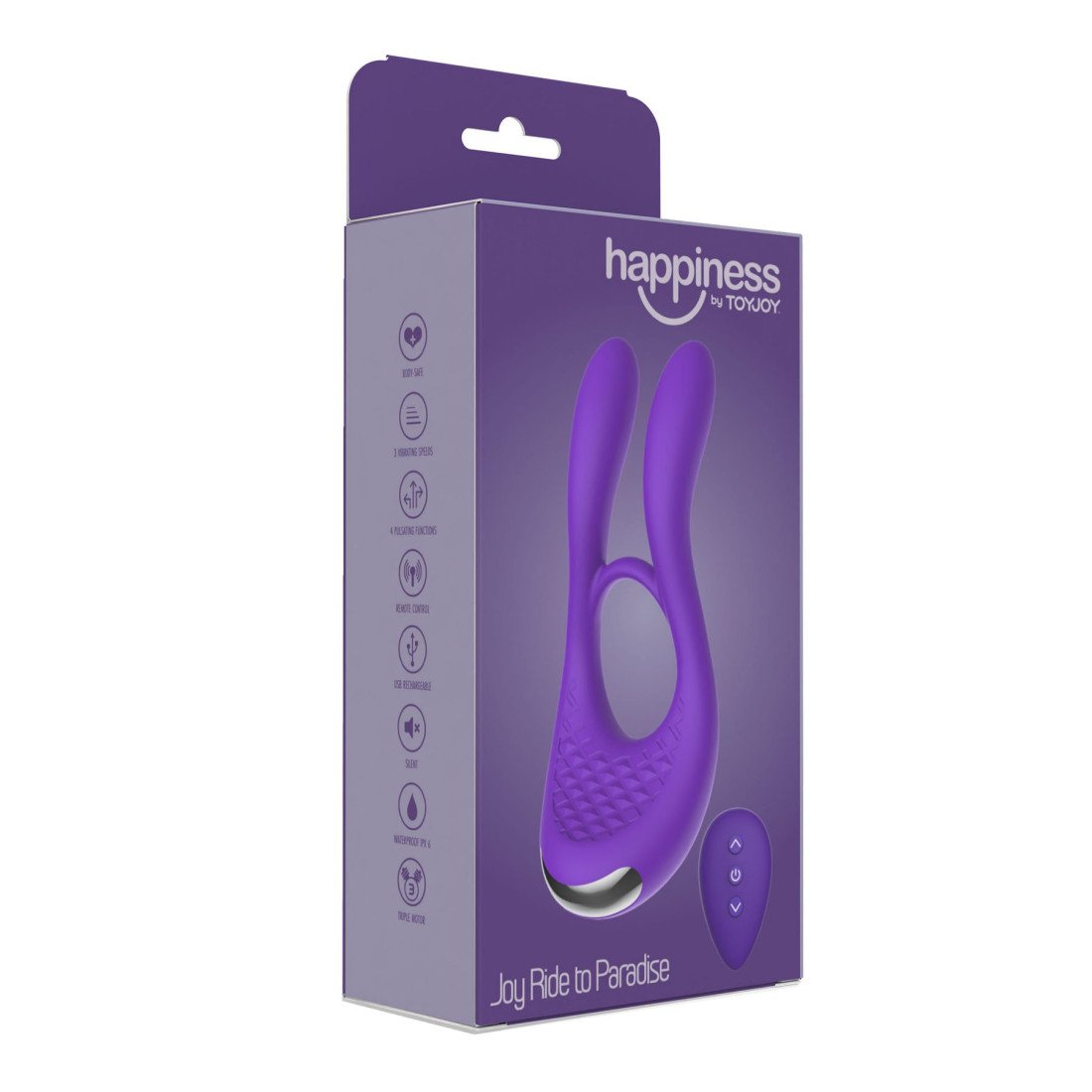 Vibruojantis penio žiedas „Happiness Joy Ride to Paradise“ - ToyJoy