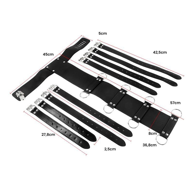 Kūno suvaržymo sistema „Behind Back Harness“ - Latetobed