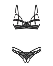 Atviras liemenėlės ir kelnaičių rinkinys „Euridia“ - Obsessive