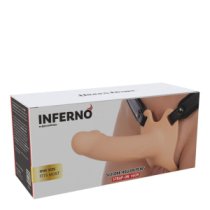 Tuščiaviduris strap-on dildo „Inferno 16 cm“ - Hidden Desire