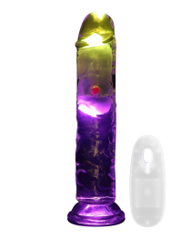 Vibruojantis dildo „LED Vibrating Cock 7“ - RealRock