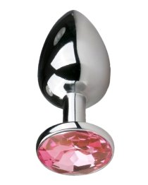 Mažas analinis kaištis „Round Silver Pink“ - EasyToys