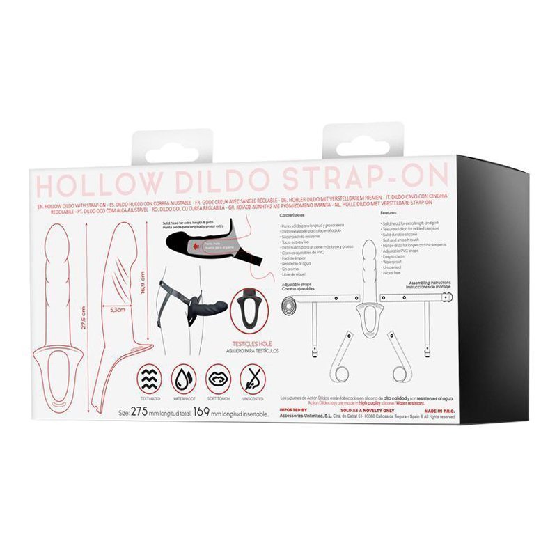 Tuščiaviduris strap-on dildo „Action Kevin L“ - Intoyou