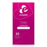 Plonesni prezervatyvai „Extra Thin“, 10 vnt. - EasyGlide
