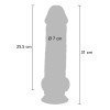 Dildo „Deluxe Dual Density Thick 31 cm“ - Get Real