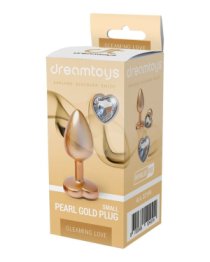 Mažas analinis kaištis „Pearl Gold Gleaming Love“ - Dream Toys