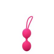 Rožiniai vaginaliniai kamuoliukai „Dual Balls“