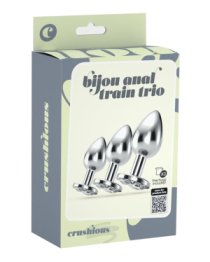 Analinių kaiščių rinkinys „Bijou Anal Train Trio“ - Crushious