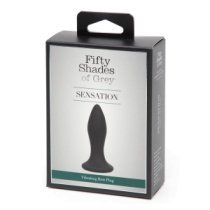 Vibruojantis analinis kaištis „Sensation Butt Plug“ - Penkiasdešimt pilkų atspalvių kolekcija