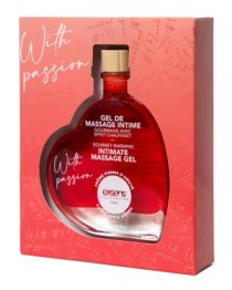Šildantis masažo gelis „Candy Apple Aroma“, 50 ml - Exsens