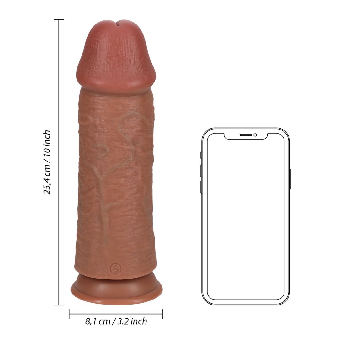 XXL dildo „Extra Thick Straight 10“ - RealRock