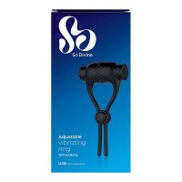 Vibruojantis penio žiedas „Adjustable Vibrating Ring“ - So Divine