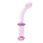 Stiklinis G taško dildo „Glaze Rosebud G-Spot Dildo“