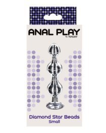 Mažas analinis kaištis „Diamond Star Beads“ - ToyJoy
