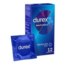 Klasikiniai prezervatyvai „Natural“, 12 vnt. - Durex