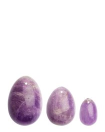 Vaginalinių kiaušinėlių rinkinys „Pure Amethyst Yoni Eggs“ - La Gemmes