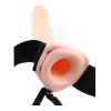 Tuščiaviduris strap-on dildo (pažeista pakuotė) „Vibrating Hollow“ - Fetish Fantasy