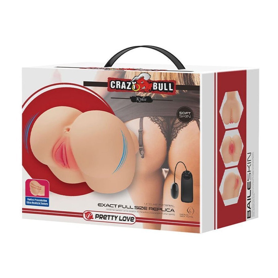 Vibruojantis masturbatorius „Kylie“ - Crazy Bull
