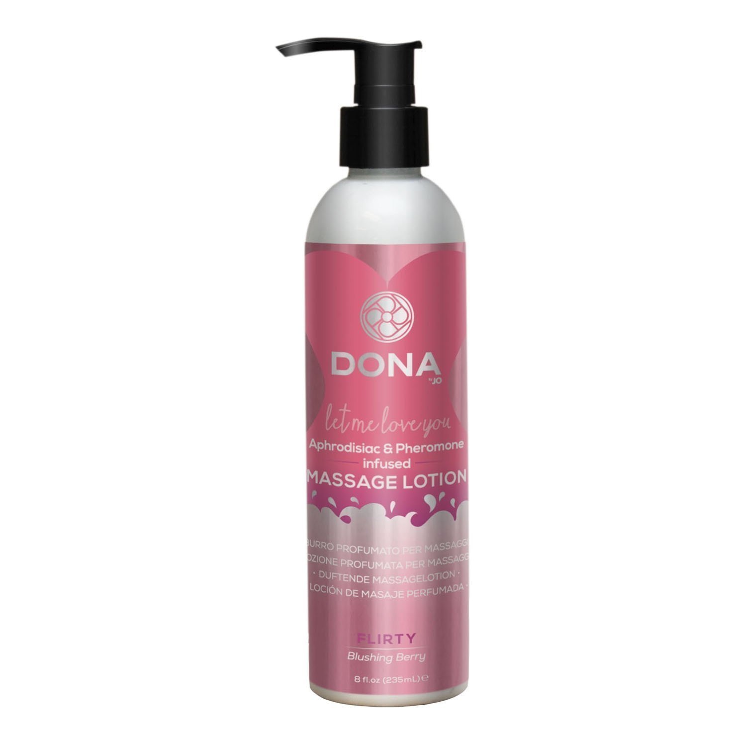 Masažo losjonas su feromonais „Blushing Berry“, 235 ml - Dona