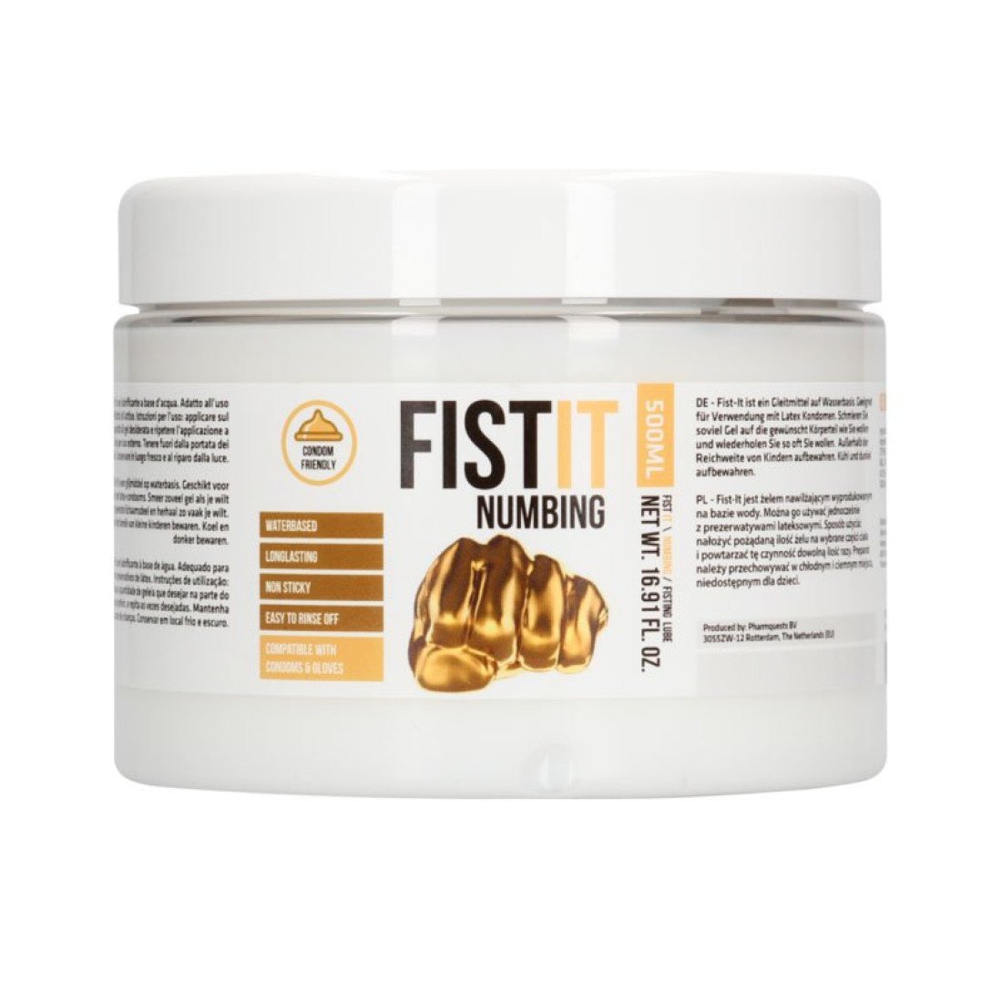 Vandens pagrindo lubrikantas „Numbing“, 500 ml - Fist It