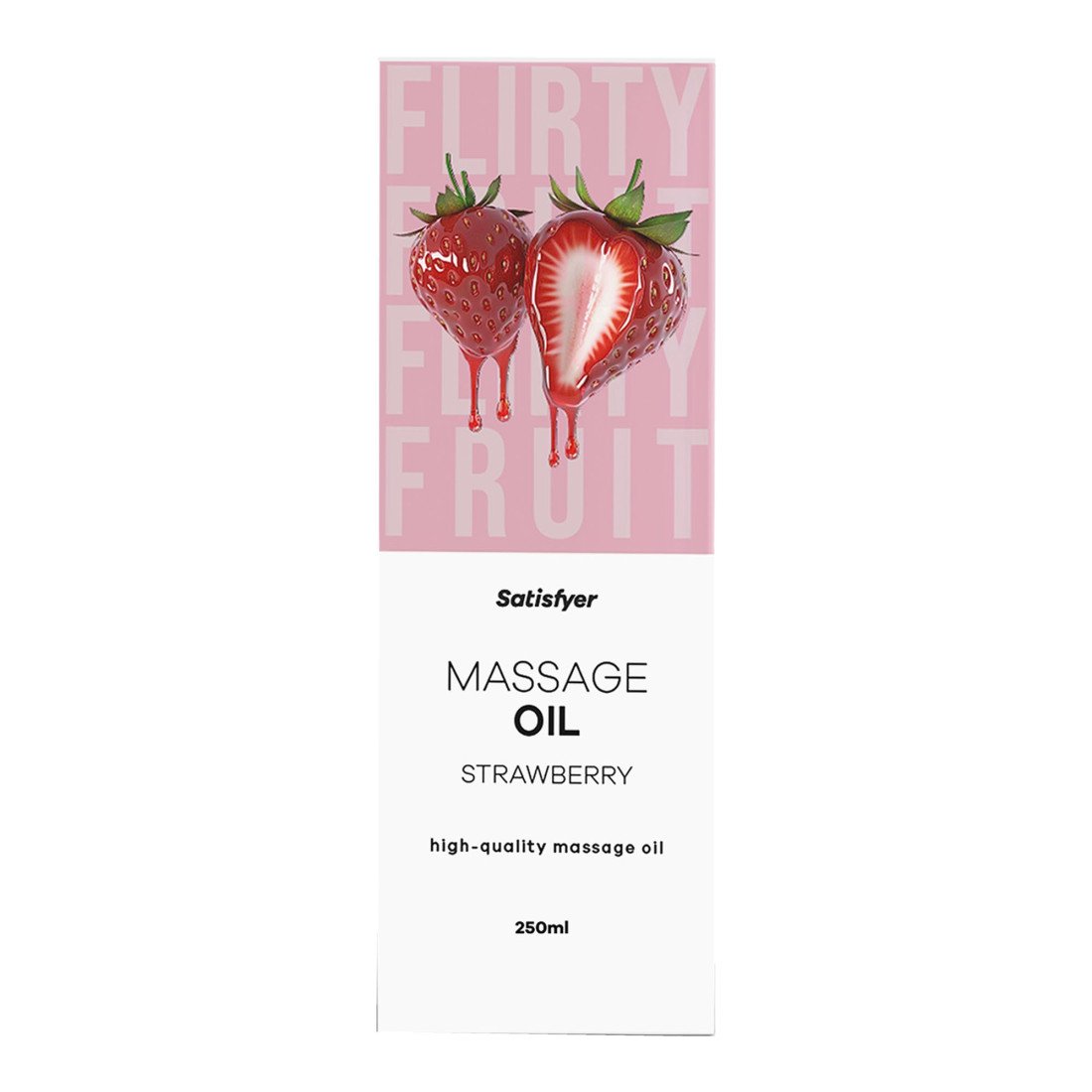 Masažo aliejus „Strawberry“, 250 ml - Satisfyer