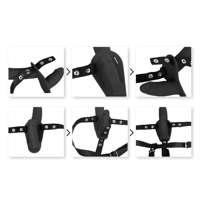 Vibruojantis strap-on dildo „Jordan“ - Intoyou