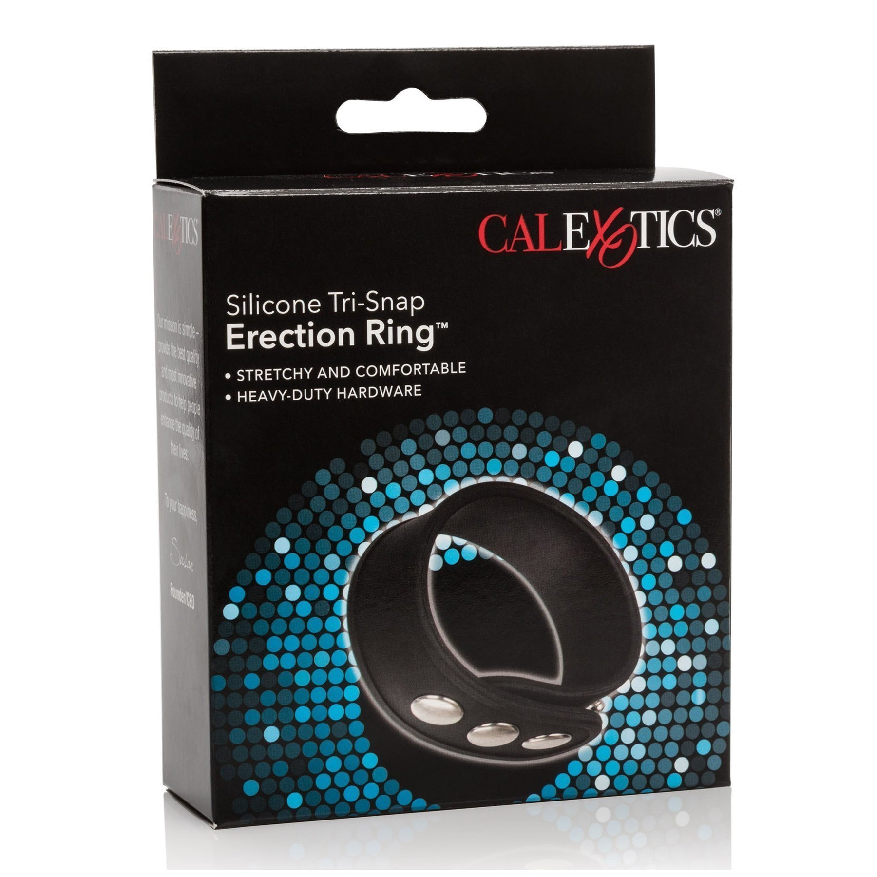 Penio žiedas „Silicone Tri-Snap Erection Ring“ - CalExotics