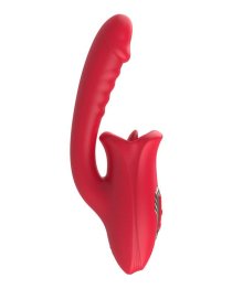 Vibratorius - stimuliatorius „Dildo with Tongue Stimulator“ - Teazers