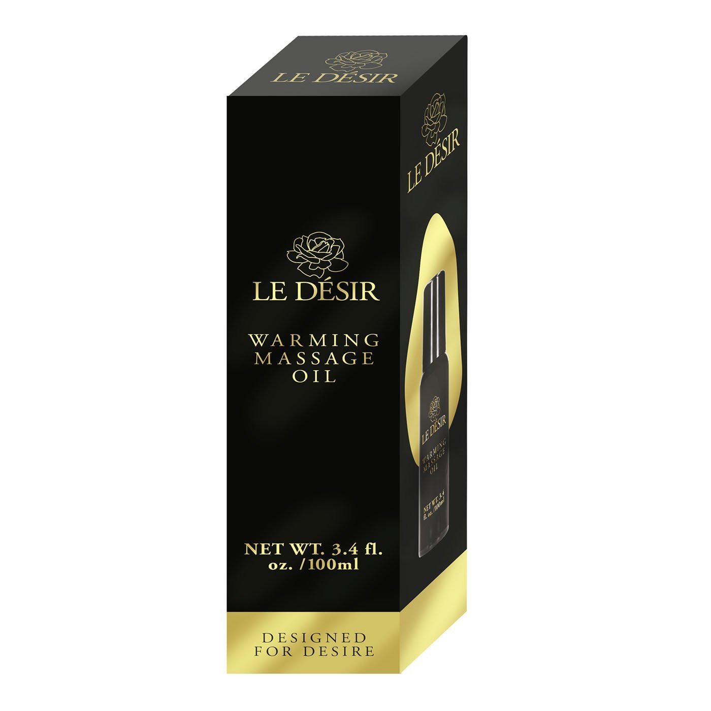Šildantis masažo aliejus „Warming Massage Oil“, 100 ml - Le Desir