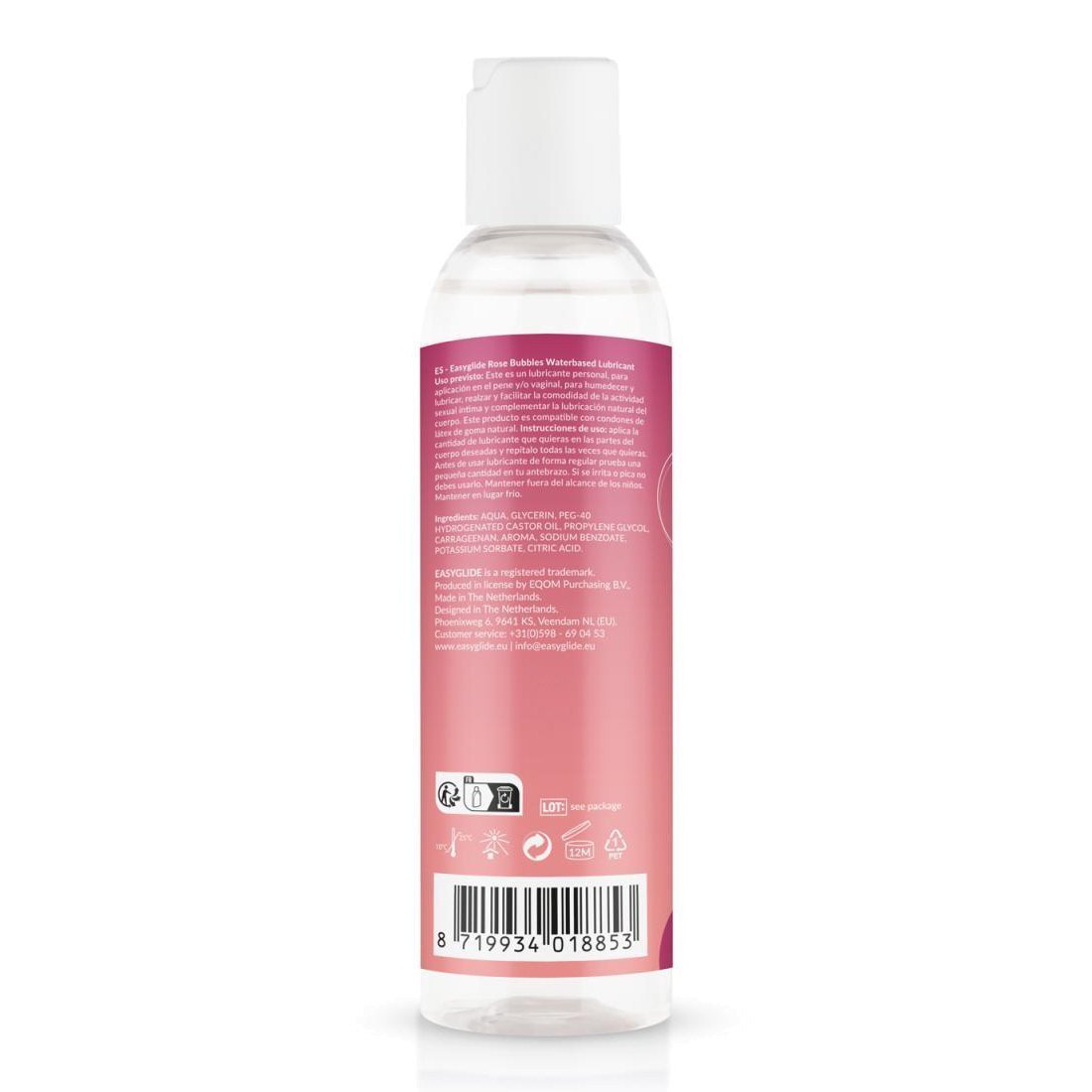 Vandens pagrindo lubrikantas „Rosé Bubbles“, 150 ml - EasyGlide