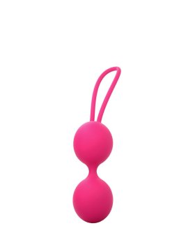 Rožiniai vaginaliniai kamuoliukai „Dual Balls“ - Dorcel