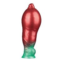 Pripučiamas silikoninis dildo „Aerosx Nr. 10 Red/Green“ - Lovetoy