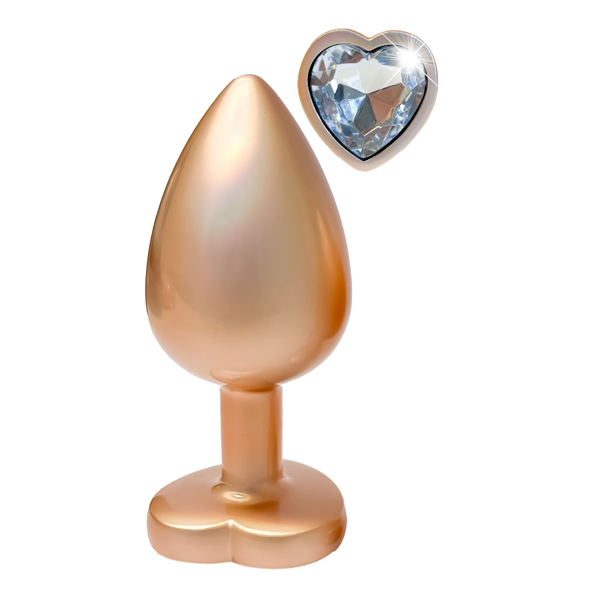Didelis analinis kaištis „Pearl Gold Gleaming Love“ - Dream Toys